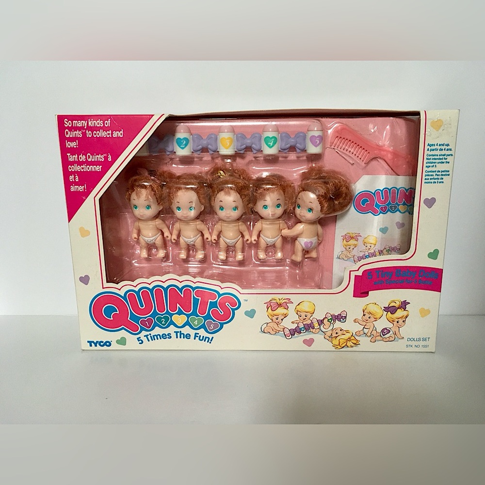 Vintage 1989 Tyco Quints - Auburn hair, green eyes